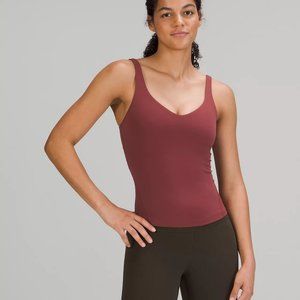 Lululemon Align Waist-Length Tank in Smokey Red